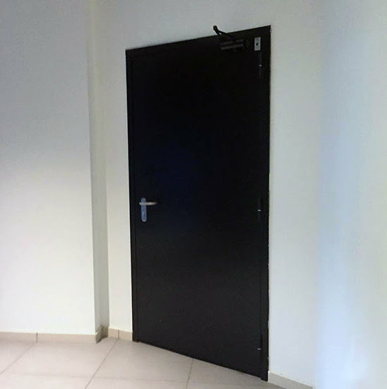 Противопожарная дверь в электрощитовую EI-30 однопольная глухая — фото 7