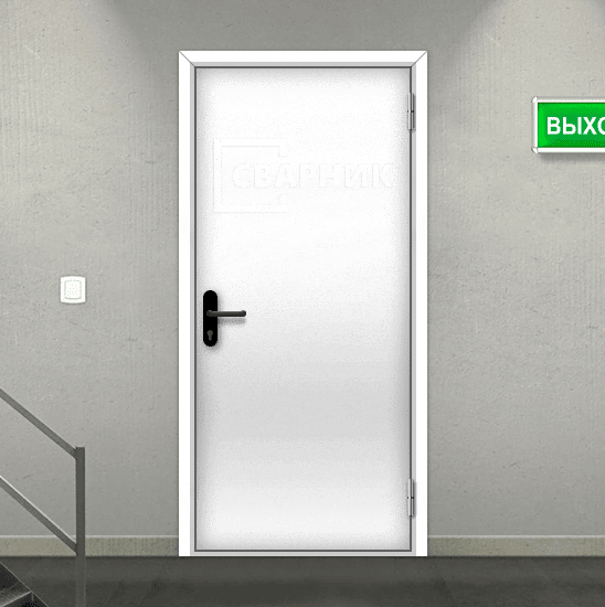 Противопожарная дверь в электрощитовую EI-30 однопольная глухая — фото 2